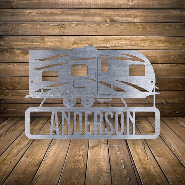 Camper Name Plate