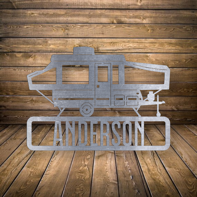 Pop Up Camper Plate